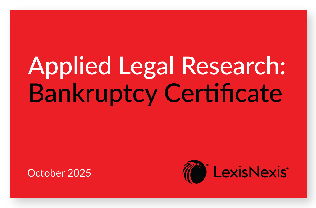 Applied Legal Research: Bankruptcy Certificate Certificate